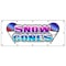 Signmission Snow Cones Banner Heavy Duty 13 Oz Vinyl with Grommets Single Sided B-120 Snow Cones - alternate 1